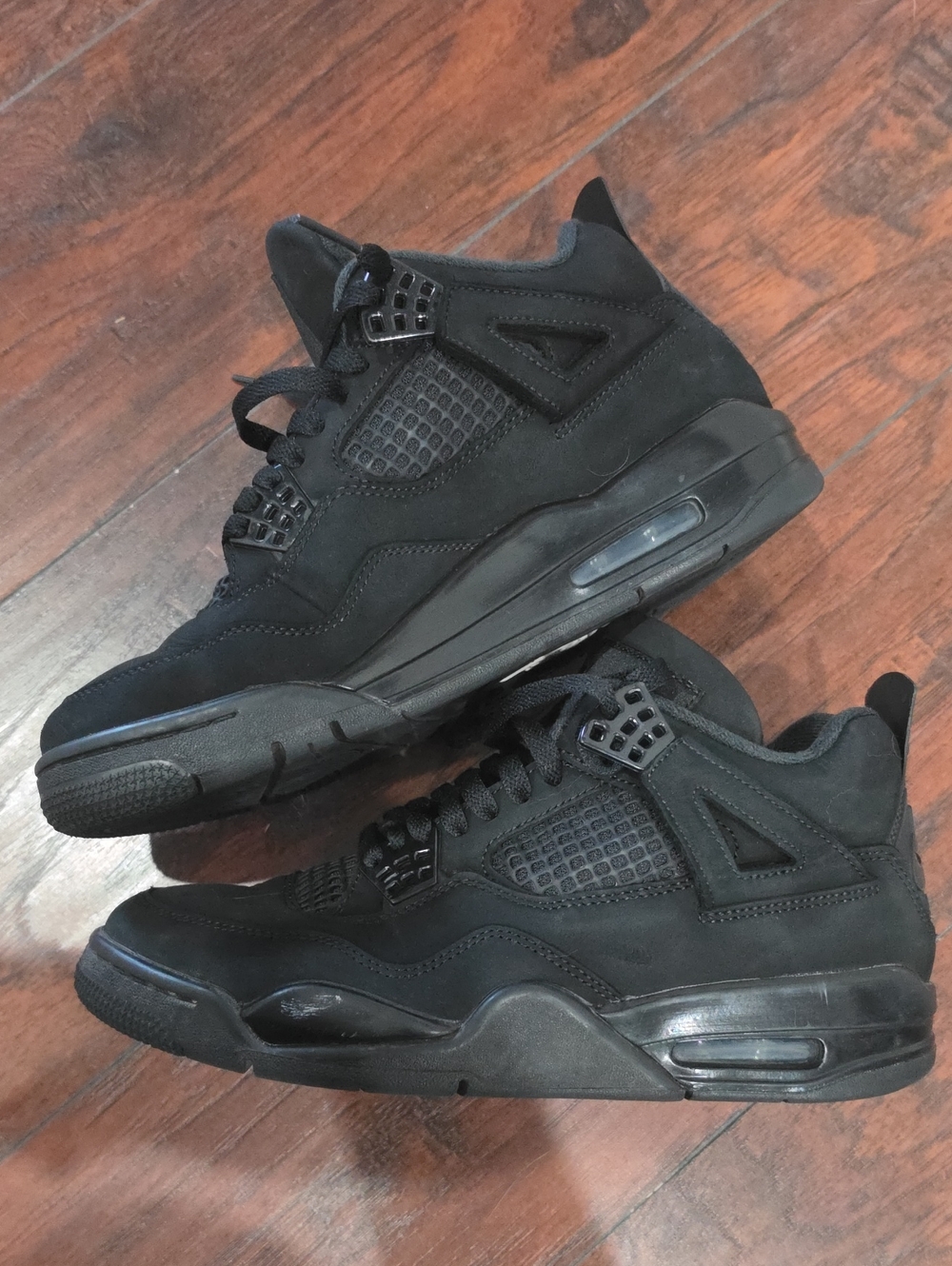 Nike Air Jordan 4 Retro "Black Cat" Size 8 - Picture 2 of 13